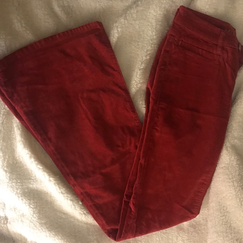 Red Flare Jeans